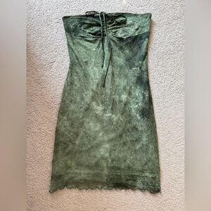 charlotte russe - green sweetheart sheath dress